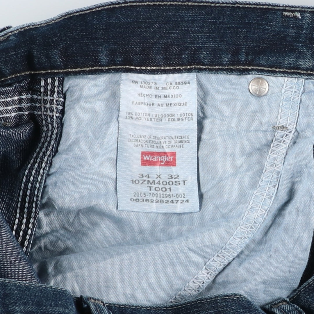 Wrangler Denim Painter Pants for Men, W34 equivalent cotton navy blue type Vintage Second Hand