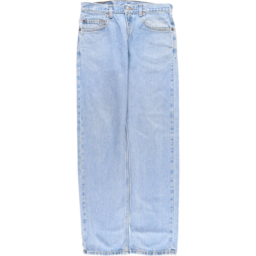 00'S Levi's 505 REGULAR FIT STRAIGHT LEG tapered denim pants for men, size w32 cotton blue type Vintage Second Hand