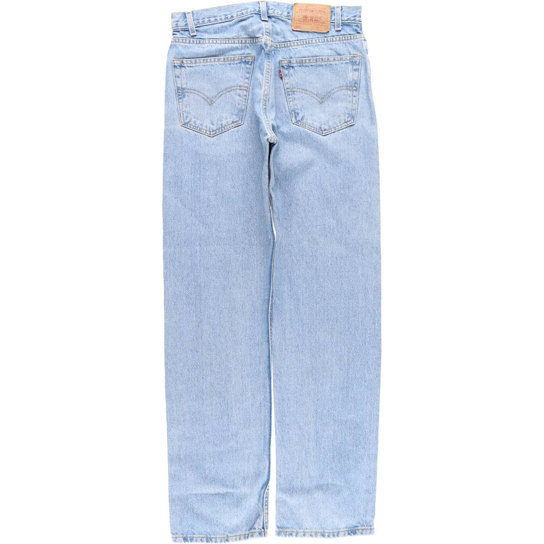 00'S Levi's 505 REGULAR FIT STRAIGHT LEG tapered denim pants for men, size w32 cotton blue type Vintage Second Hand