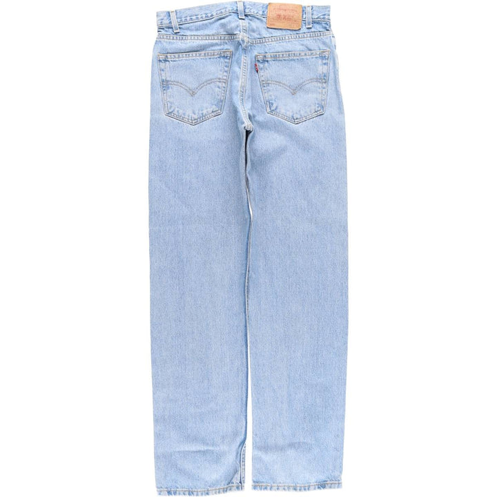00'S Levi's 505 REGULAR FIT STRAIGHT LEG tapered denim pants for men, size w32 cotton blue type Vintage Second Hand
