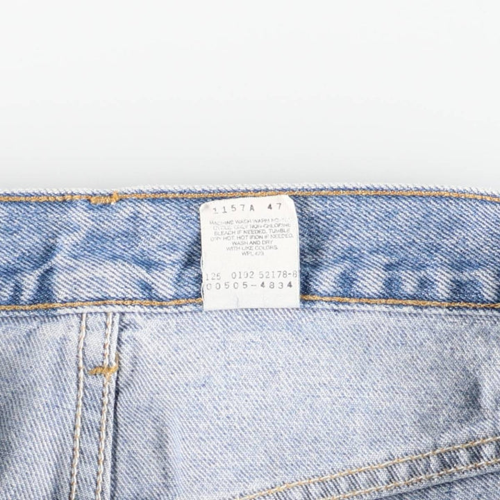 00'S Levi's 505 REGULAR FIT STRAIGHT LEG tapered denim pants for men, size w32 cotton blue type Vintage Second Hand