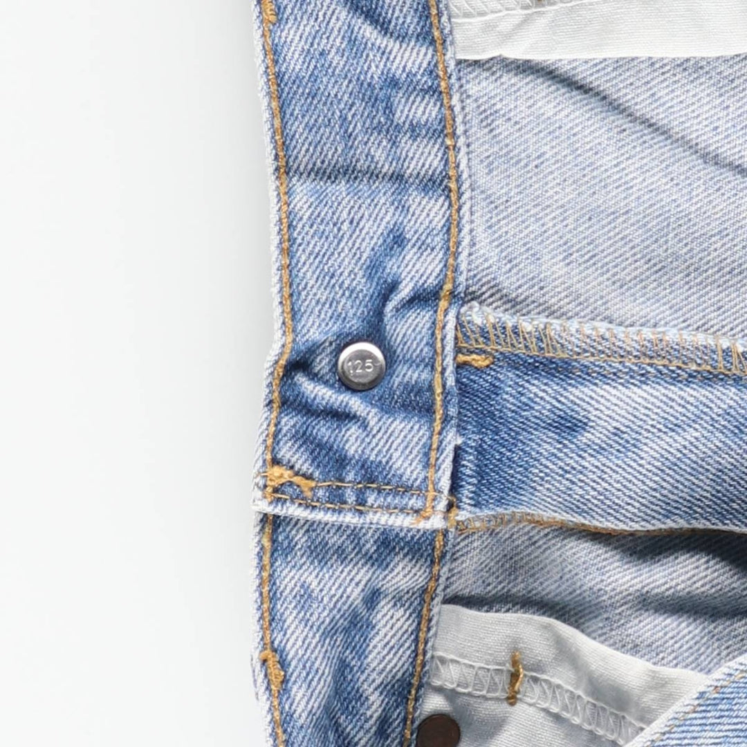00'S Levi's 505 REGULAR FIT STRAIGHT LEG tapered denim pants for men, size w32 cotton blue type Vintage Second Hand
