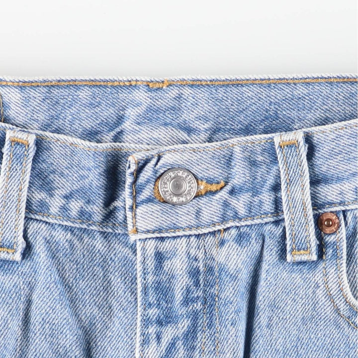 00'S Levi's 505 REGULAR FIT STRAIGHT LEG tapered denim pants for men, size w32 cotton blue type Vintage Second Hand
