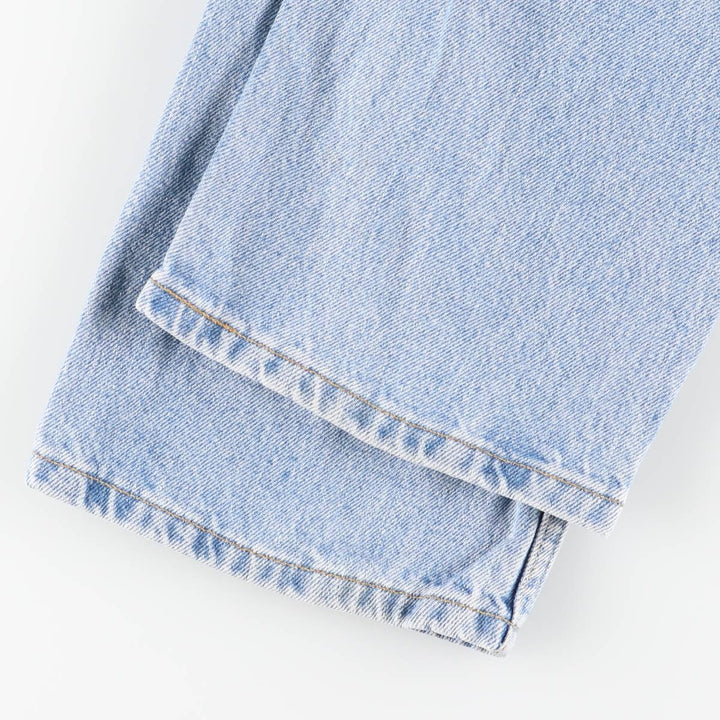 00'S Levi's 505 REGULAR FIT STRAIGHT LEG tapered denim pants for men, size w32 cotton blue type Vintage Second Hand
