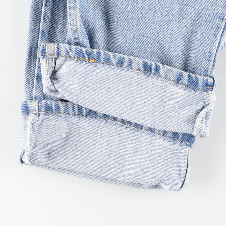 00'S Levi's 505 REGULAR FIT STRAIGHT LEG tapered denim pants for men, size w32 cotton blue type Vintage Second Hand