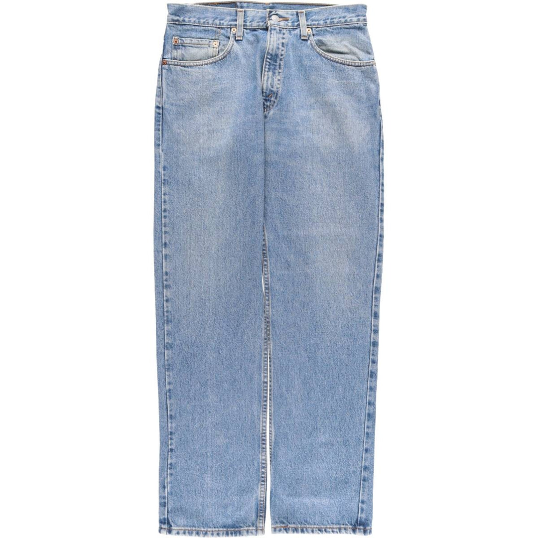 00'S Levi's 505 REGULAR FIT STRAIGHT LEG tapered denim pants for men, size w31 cotton blue type Vintage Second Hand