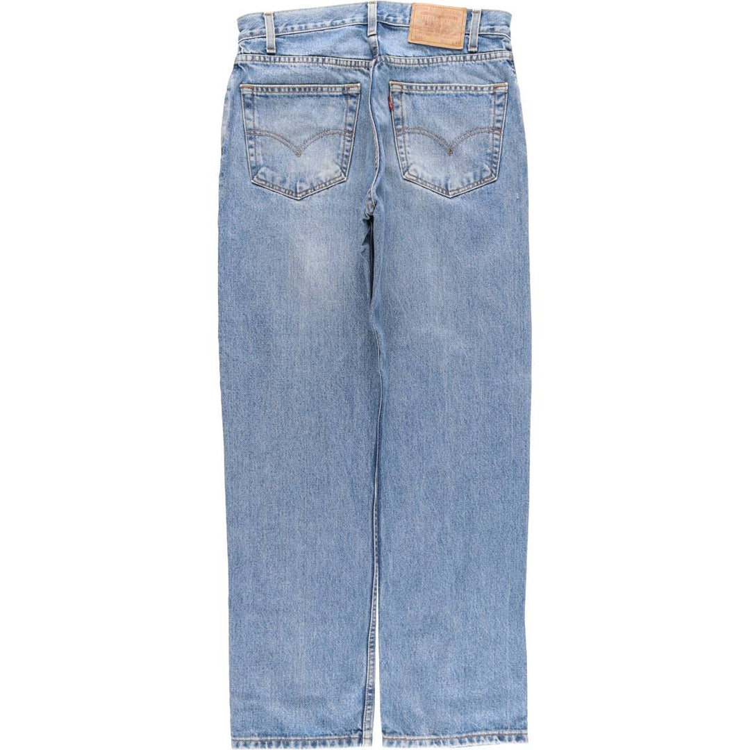 00'S Levi's 505 REGULAR FIT STRAIGHT LEG tapered denim pants for men, size w31 cotton blue type Vintage Second Hand