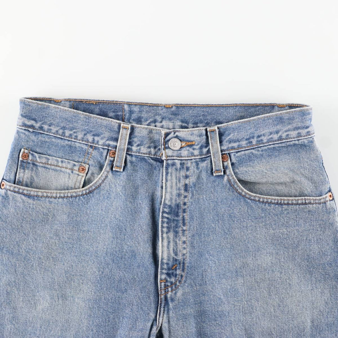 00'S Levi's 505 REGULAR FIT STRAIGHT LEG tapered denim pants for men, size w31 cotton blue type Vintage Second Hand