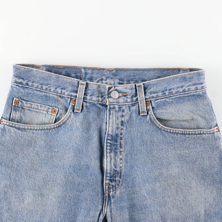 00'S Levi's 505 REGULAR FIT STRAIGHT LEG tapered denim pants for men, size w31 cotton blue type Vintage Second Hand