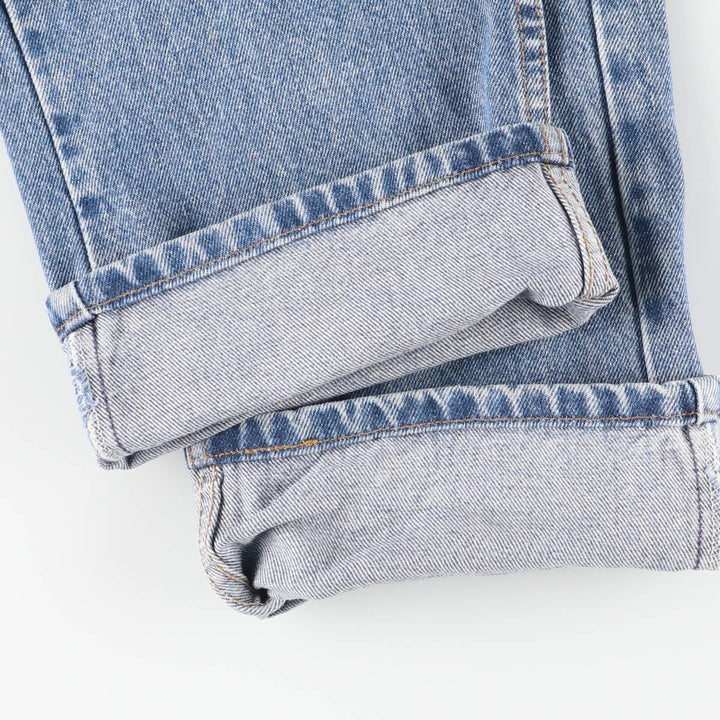 00'S Levi's 505 REGULAR FIT STRAIGHT LEG tapered denim pants for men, size w31 cotton blue type Vintage Second Hand