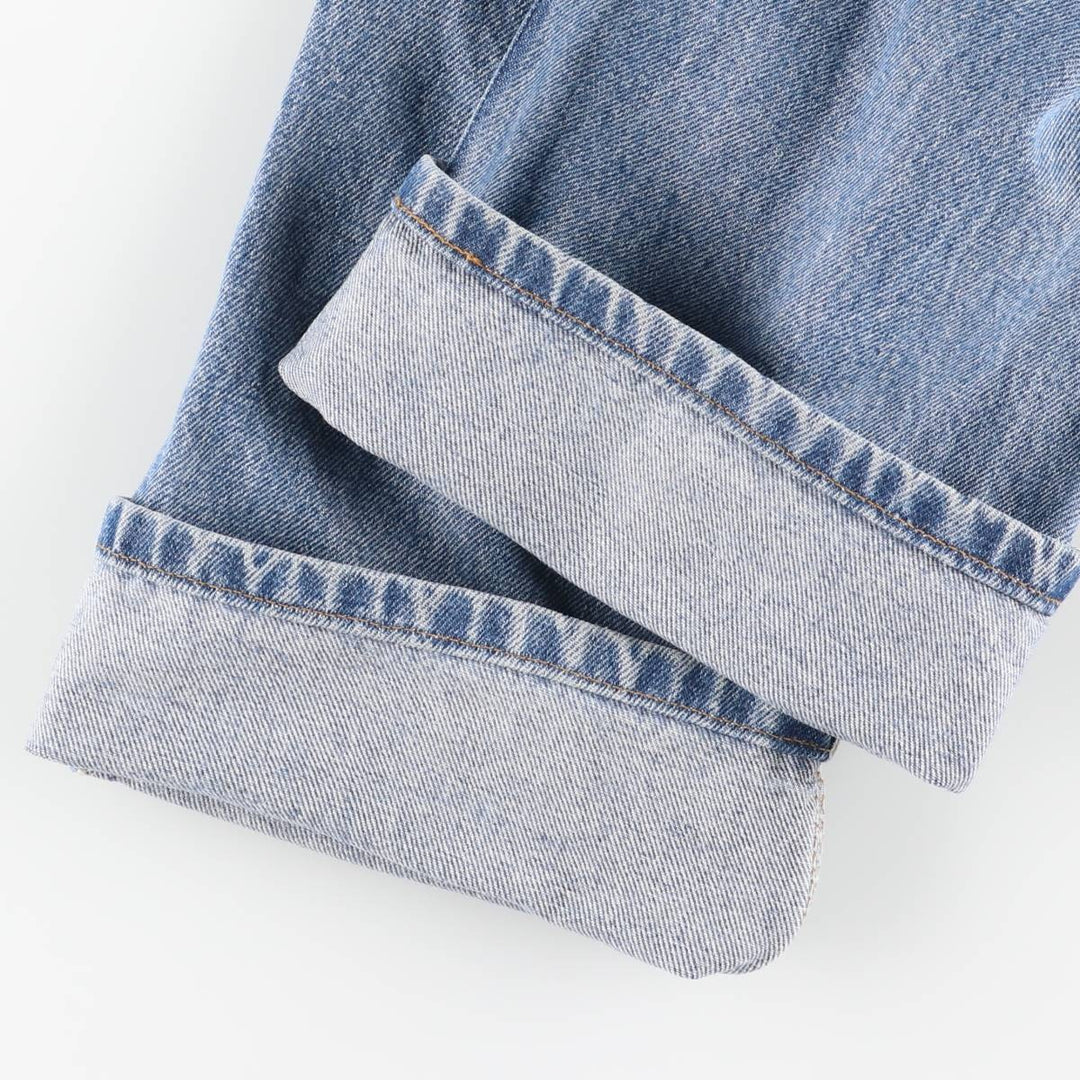 00'S Levi's 505 REGULAR FIT STRAIGHT LEG tapered denim pants for men, size w31 cotton blue type Vintage Second Hand