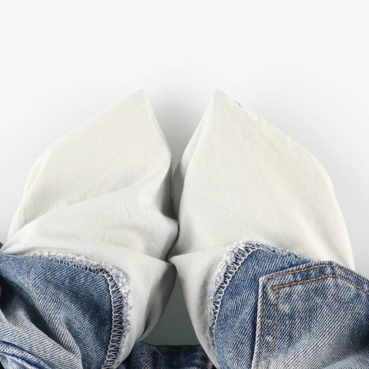00'S Levi's 505 REGULAR FIT STRAIGHT LEG tapered denim pants for men, size w31 cotton blue type Vintage Second Hand