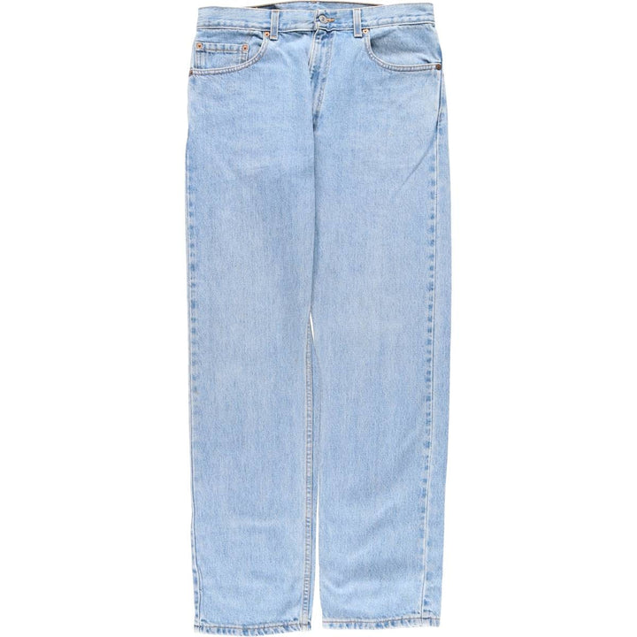 00'S Levi's 505 REGULAR FIT STRAIGHT LEG tapered denim pants made in USA men's w33 equivalent cotton blue type Vintage Second Hand