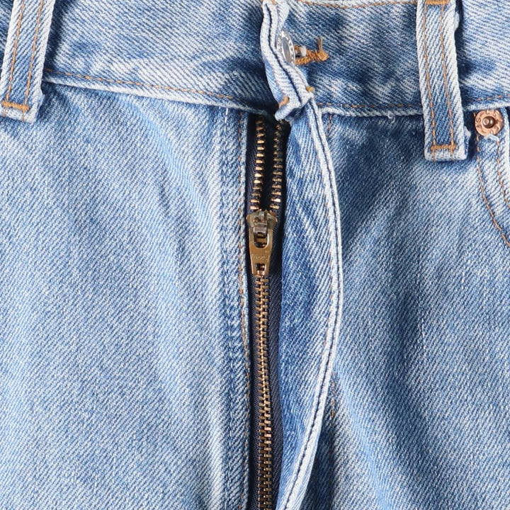 00'S Levi's 505 REGULAR FIT STRAIGHT LEG tapered denim pants made in USA men's w33 equivalent cotton blue type Vintage Second Hand