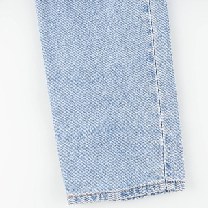 00'S Levi's 505 REGULAR FIT STRAIGHT LEG tapered denim pants made in USA men's w33 equivalent cotton blue type Vintage Second Hand