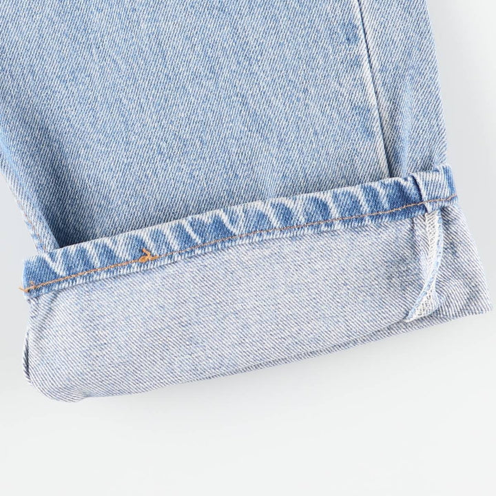00'S Levi's 505 REGULAR FIT STRAIGHT LEG tapered denim pants made in USA men's w33 equivalent cotton blue type Vintage Second Hand