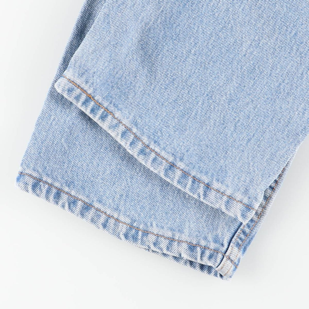 00'S Levi's 505 REGULAR FIT STRAIGHT LEG tapered denim pants made in USA men's w33 equivalent cotton blue type Vintage Second Hand
