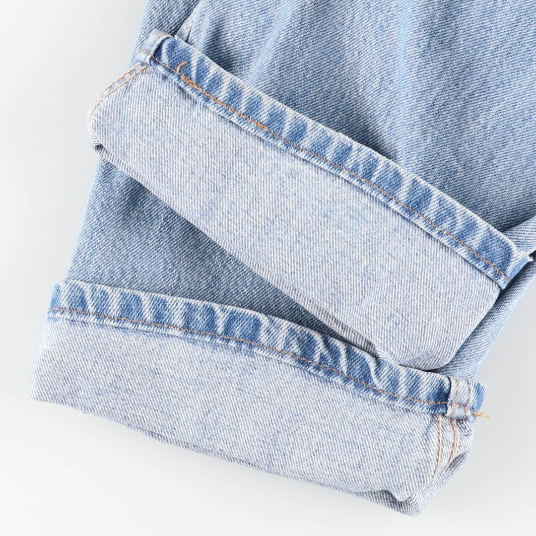 00'S Levi's 505 REGULAR FIT STRAIGHT LEG tapered denim pants made in USA men's w33 equivalent cotton blue type Vintage Second Hand