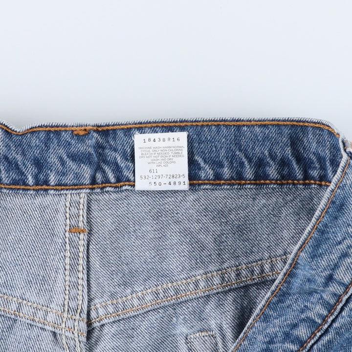 90'S Levi's 550-4891 Tapered Denim Pants Made in USA Men's W35 Vintage cotton blue type Vintage Second Hand