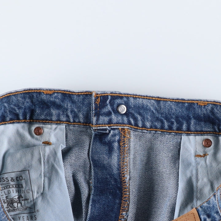 90'S Levi's 550-4891 Tapered Denim Pants Made in USA Men's W35 Vintage cotton blue type Vintage Second Hand
