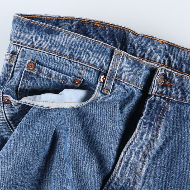 90'S Levi's 550-4891 Tapered Denim Pants Made in USA Men's W35 Vintage cotton blue type Vintage Second Hand