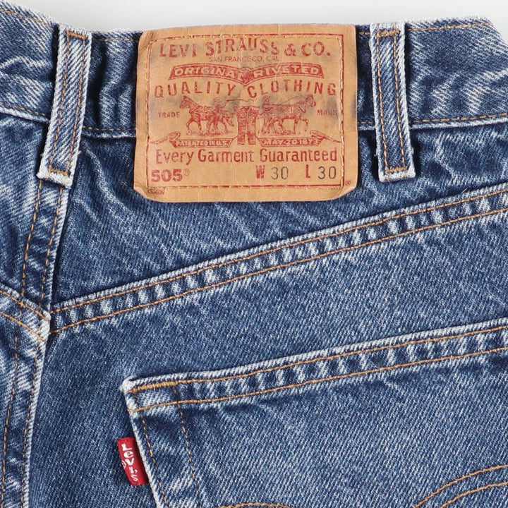 2000'S Levi's 505 Regular Fit Tapered Denim Pants, Men's, Size W29 cotton blue type Vintage Second Hand
