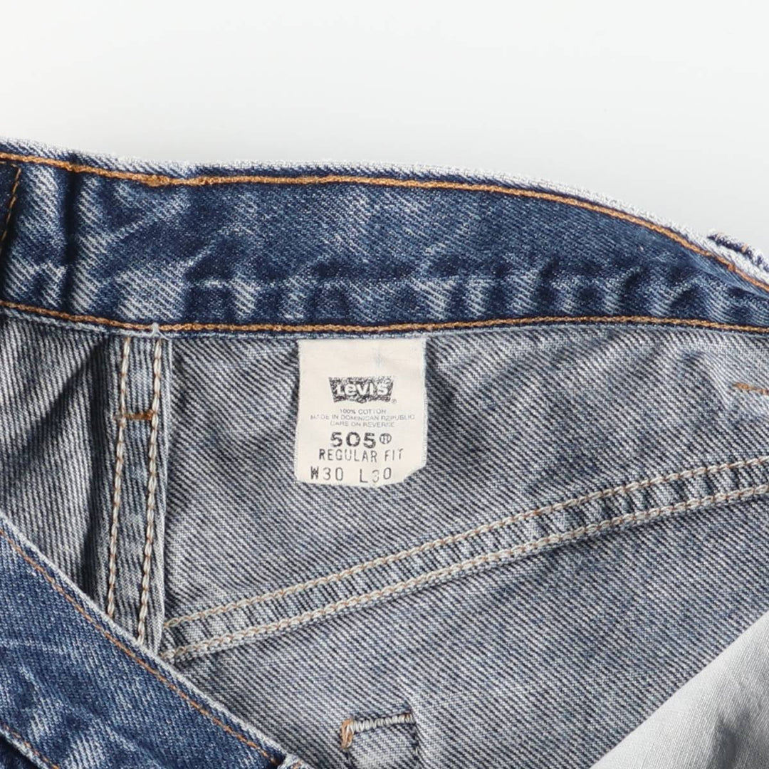 2000'S Levi's 505 Regular Fit Tapered Denim Pants, Men's, Size W29 cotton blue type Vintage Second Hand