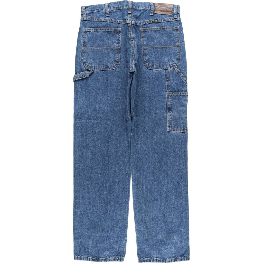 Wrangler Denim Painter Pants for Men, W34 equivalent cotton blue type Vintage Second Hand