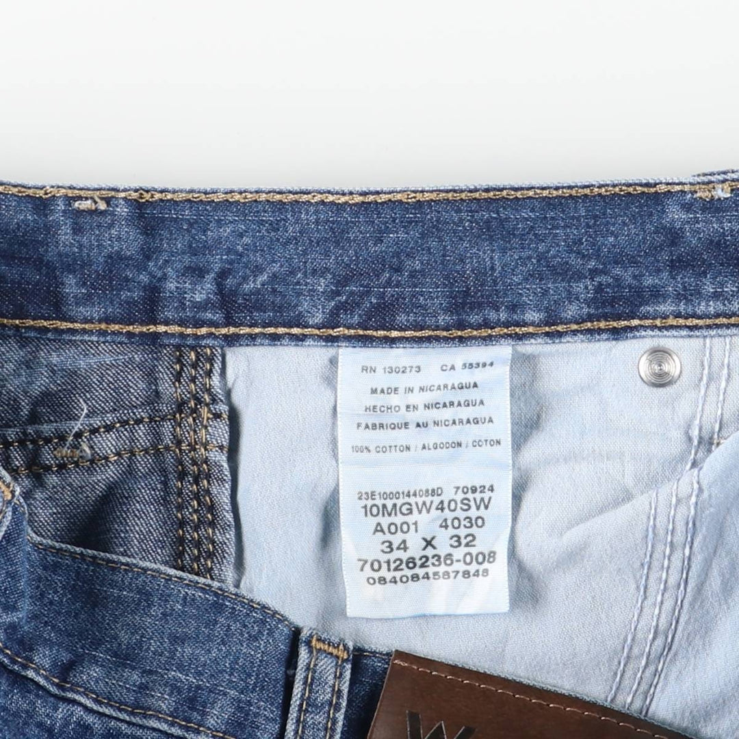 Wrangler Denim Painter Pants for Men, W34 equivalent cotton blue type Vintage Second Hand