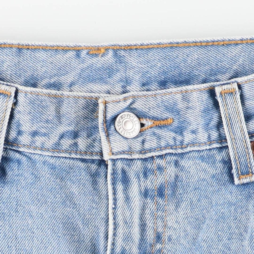 00'S Levi's 505 REGULAR FIT STRAIGHT LEG tapered denim pants for men, size w33 cotton blue type Vintage Second Hand