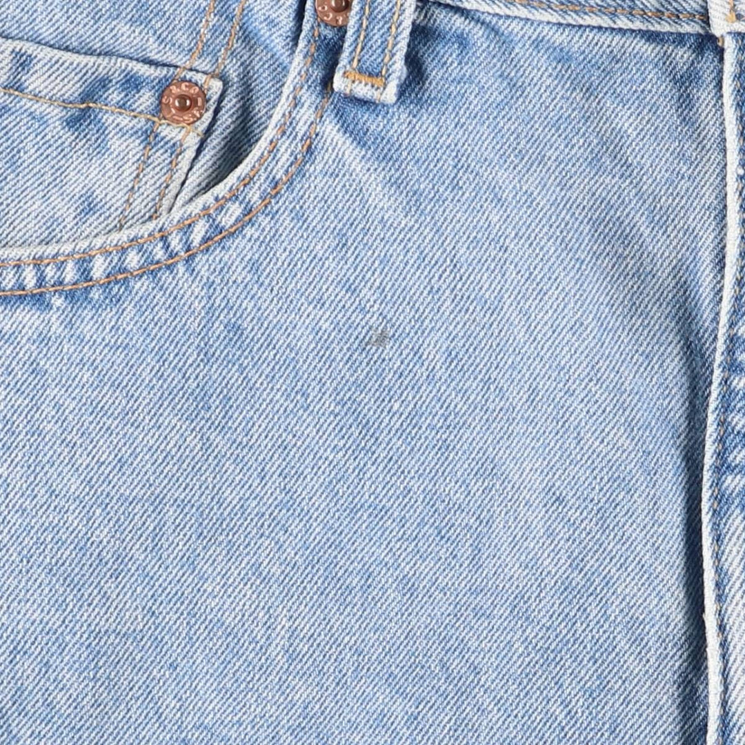 00'S Levi's 505 REGULAR FIT STRAIGHT LEG tapered denim pants for men, size w33 cotton blue type Vintage Second Hand