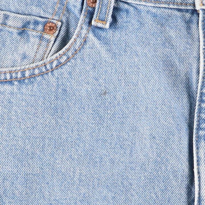 00'S Levi's 505 REGULAR FIT STRAIGHT LEG tapered denim pants for men, size w33 cotton blue type Vintage Second Hand