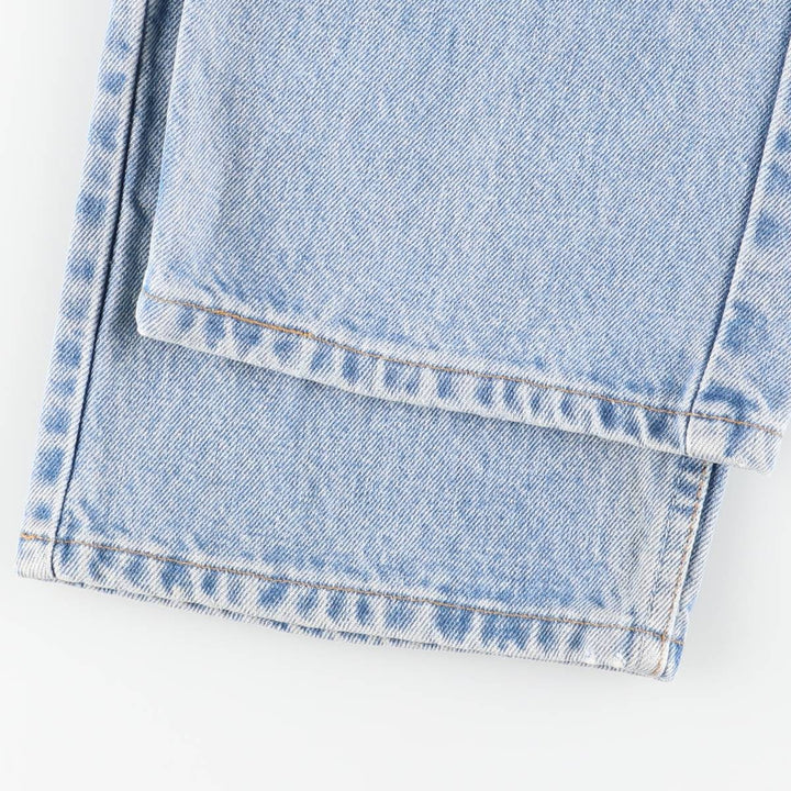 00'S Levi's 505 REGULAR FIT STRAIGHT LEG tapered denim pants for men, size w33 cotton blue type Vintage Second Hand