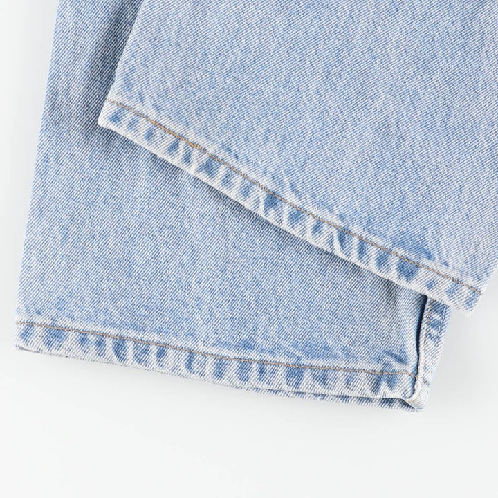 00'S Levi's 505 REGULAR FIT STRAIGHT LEG tapered denim pants for men, size w33 cotton blue type Vintage Second Hand