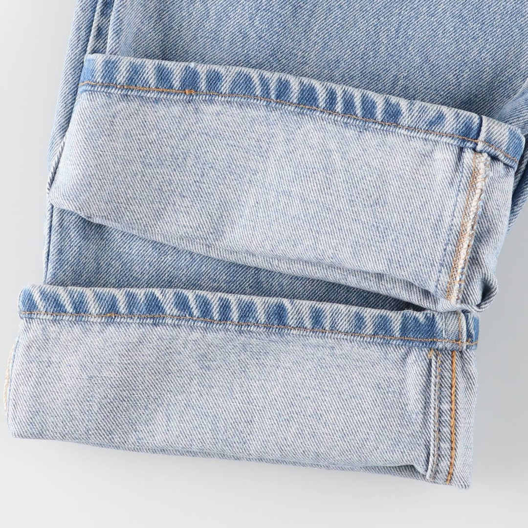 00'S Levi's 505 REGULAR FIT STRAIGHT LEG tapered denim pants for men, size w33 cotton blue type Vintage Second Hand