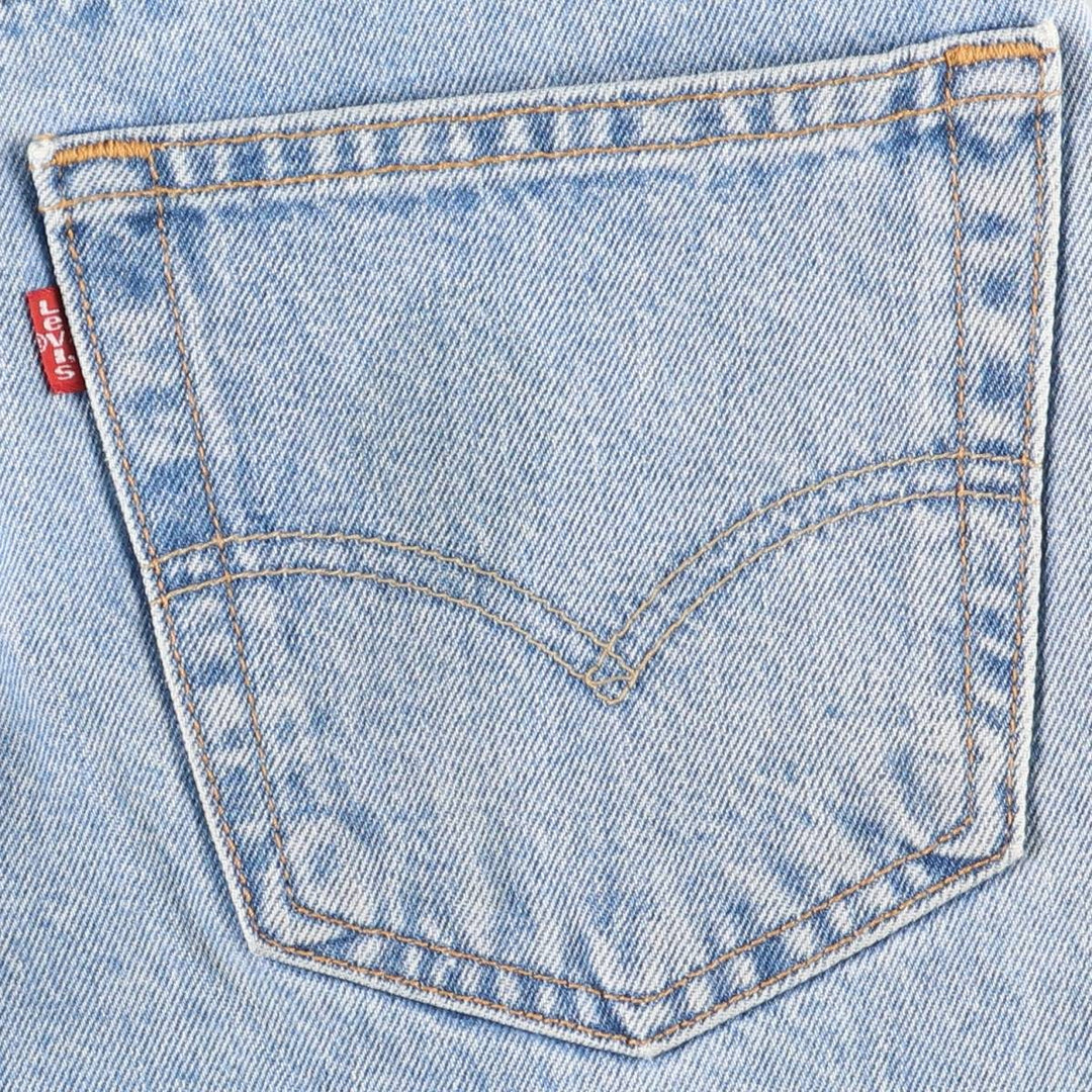 00'S Levi's 505 REGULAR FIT STRAIGHT LEG tapered denim pants for men, size w33 cotton blue type Vintage Second Hand