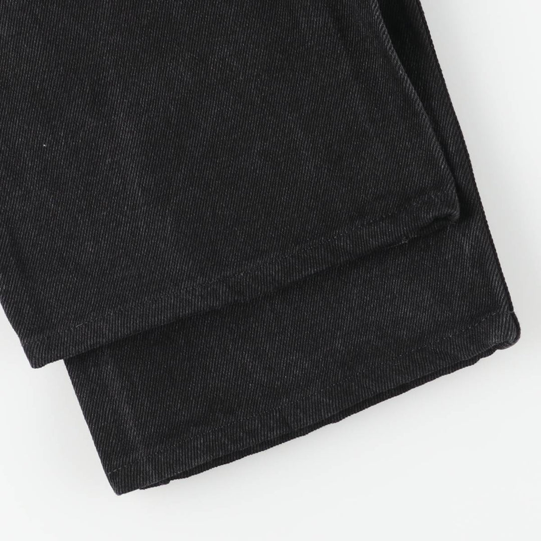 Levi's 505 Black Denim Tapered Denim Pants for Men, W33 equivalent cotton black type Vintage Second Hand