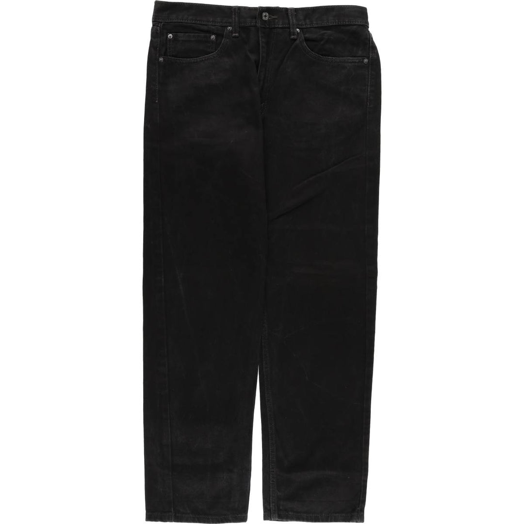 Levi's 505 Black Denim Tapered Denim Pants for Men, W36 cotton black type Vintage Second Hand