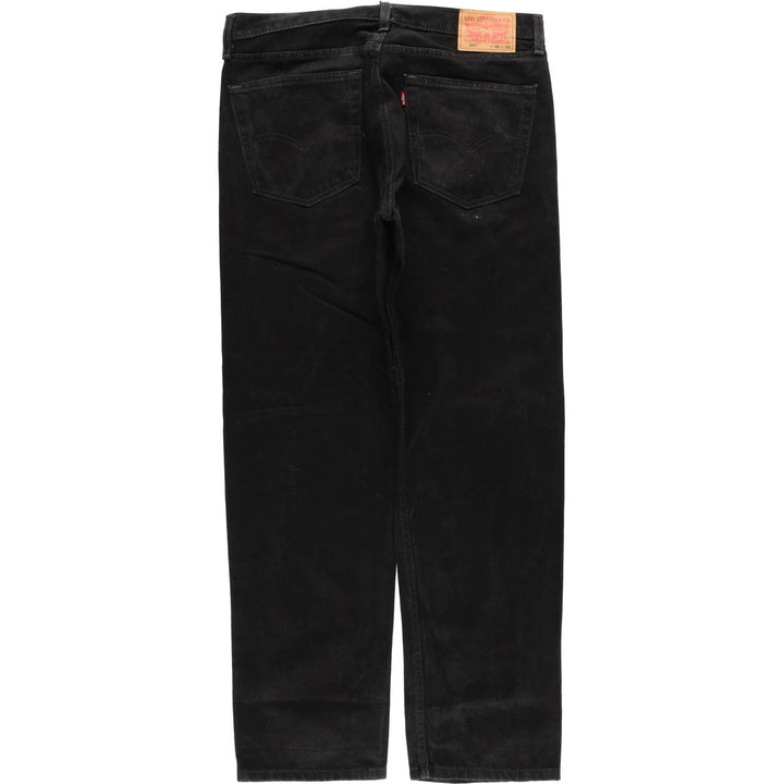 Levi's 505 Black Denim Tapered Denim Pants for Men, W36 cotton black type Vintage Second Hand