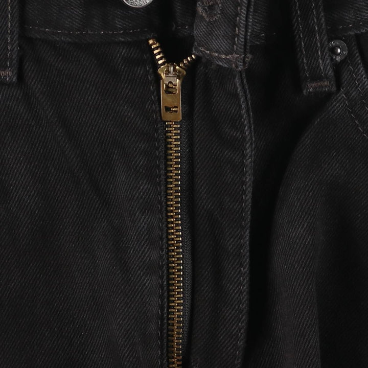Levi's 505 Black Denim Tapered Denim Pants for Men, W36 cotton black type Vintage Second Hand