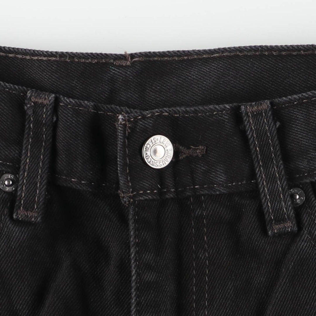 Levi's 505 Black Denim Tapered Denim Pants for Men, W36 cotton black type Vintage Second Hand