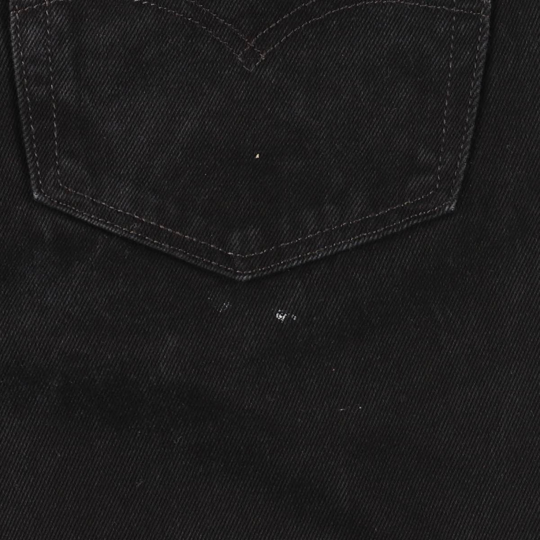 Levi's 505 Black Denim Tapered Denim Pants for Men, W36 cotton black type Vintage Second Hand