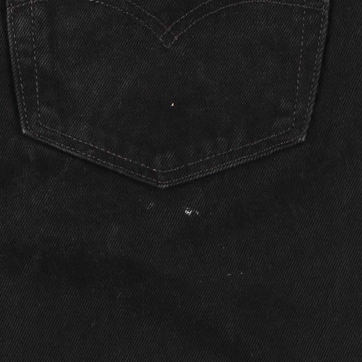 Levi's 505 Black Denim Tapered Denim Pants for Men, W36 cotton black type Vintage Second Hand