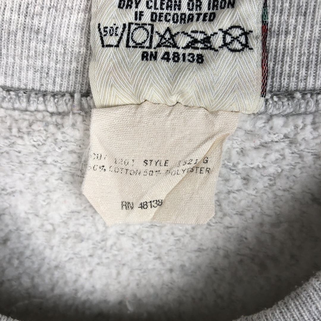Vintage 1990'S NUTMEG NFL Washington Redskins Print Sweatshirt, Made in USA, Men's Size L cotton gray type Vintage Second Hand