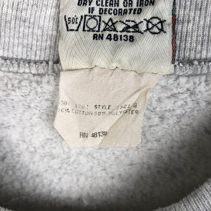 Vintage 1990'S NUTMEG NFL Washington Redskins Print Sweatshirt, Made in USA, Men's Size L cotton gray type Vintage Second Hand