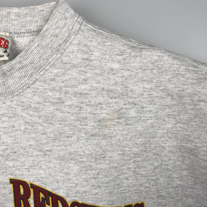Vintage 1990'S NUTMEG NFL Washington Redskins Print Sweatshirt, Made in USA, Men's Size L cotton gray type Vintage Second Hand