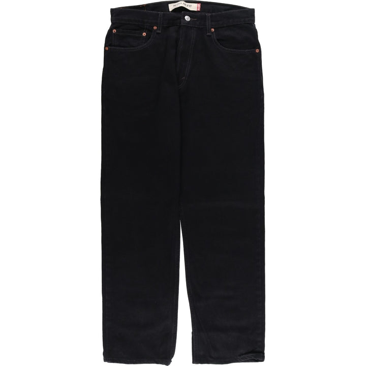 Levi's 505 REGULAR FIT Black Denim Tapered Denim Pants Men's W34 cotton black type Vintage Second Hand