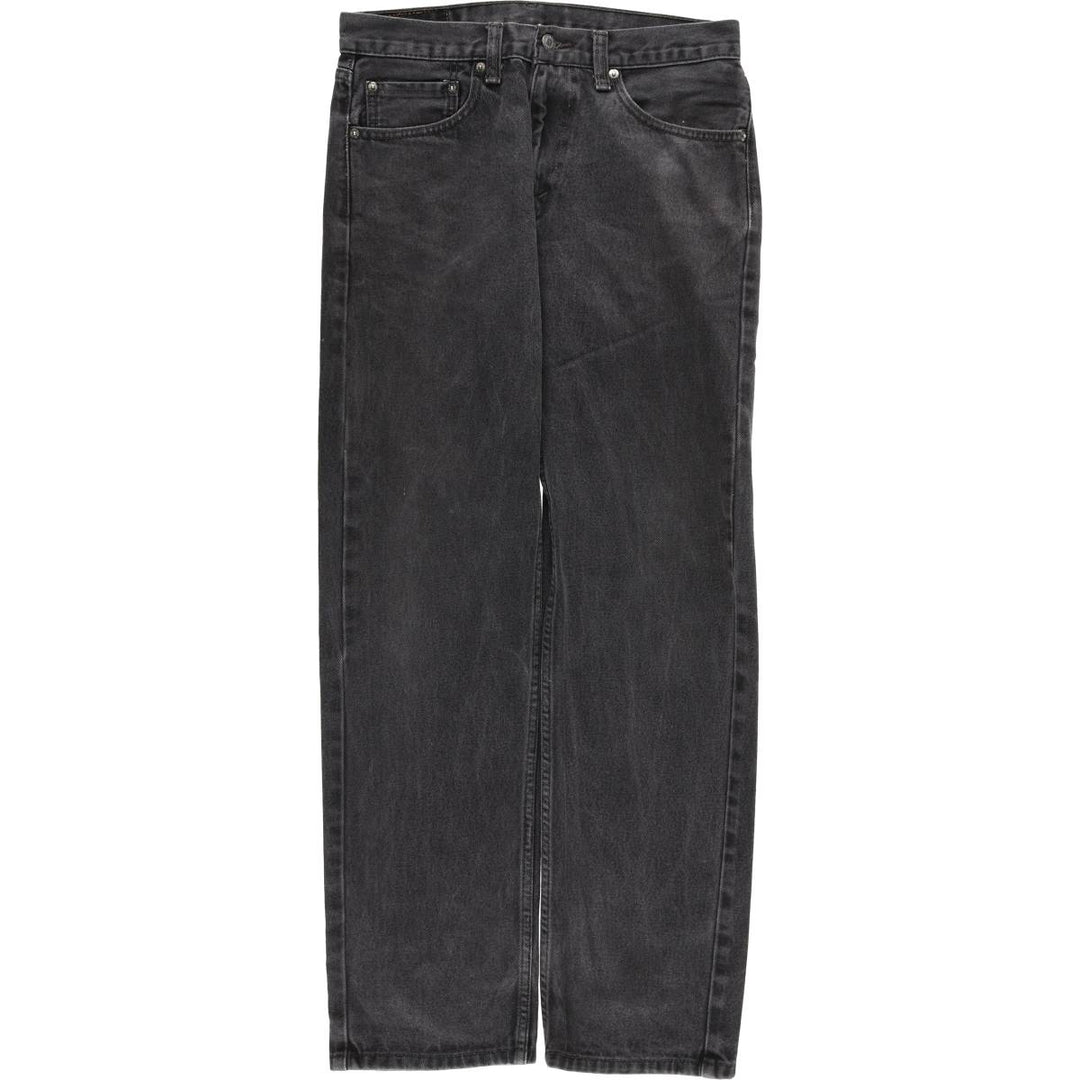 Levi's 505 Black Denim Tapered Denim Pants for Men, W31 equivalent cotton black type Vintage Second Hand