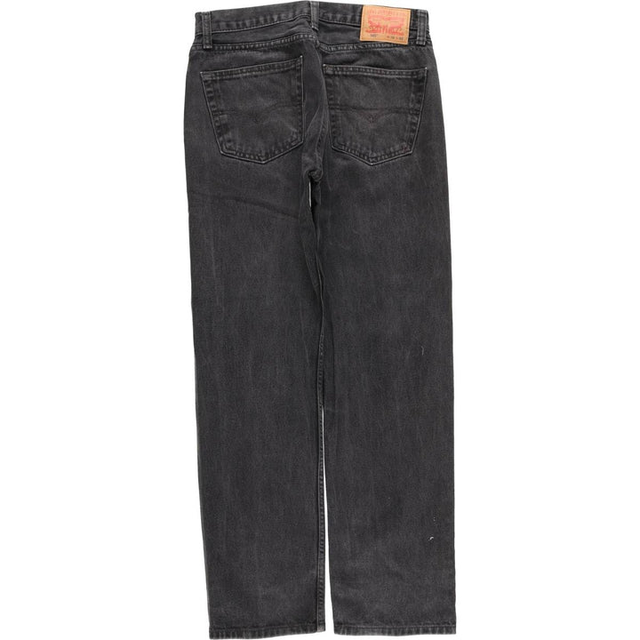 Levi's 505 Black Denim Tapered Denim Pants for Men, W31 equivalent cotton black type Vintage Second Hand