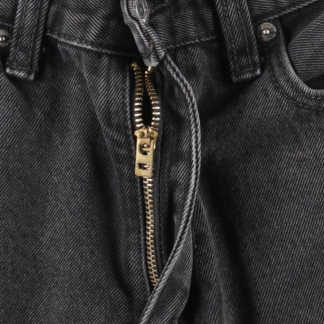 Levi's 505 Black Denim Tapered Denim Pants for Men, W31 equivalent cotton black type Vintage Second Hand